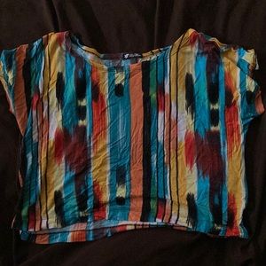 Rainbow crop top